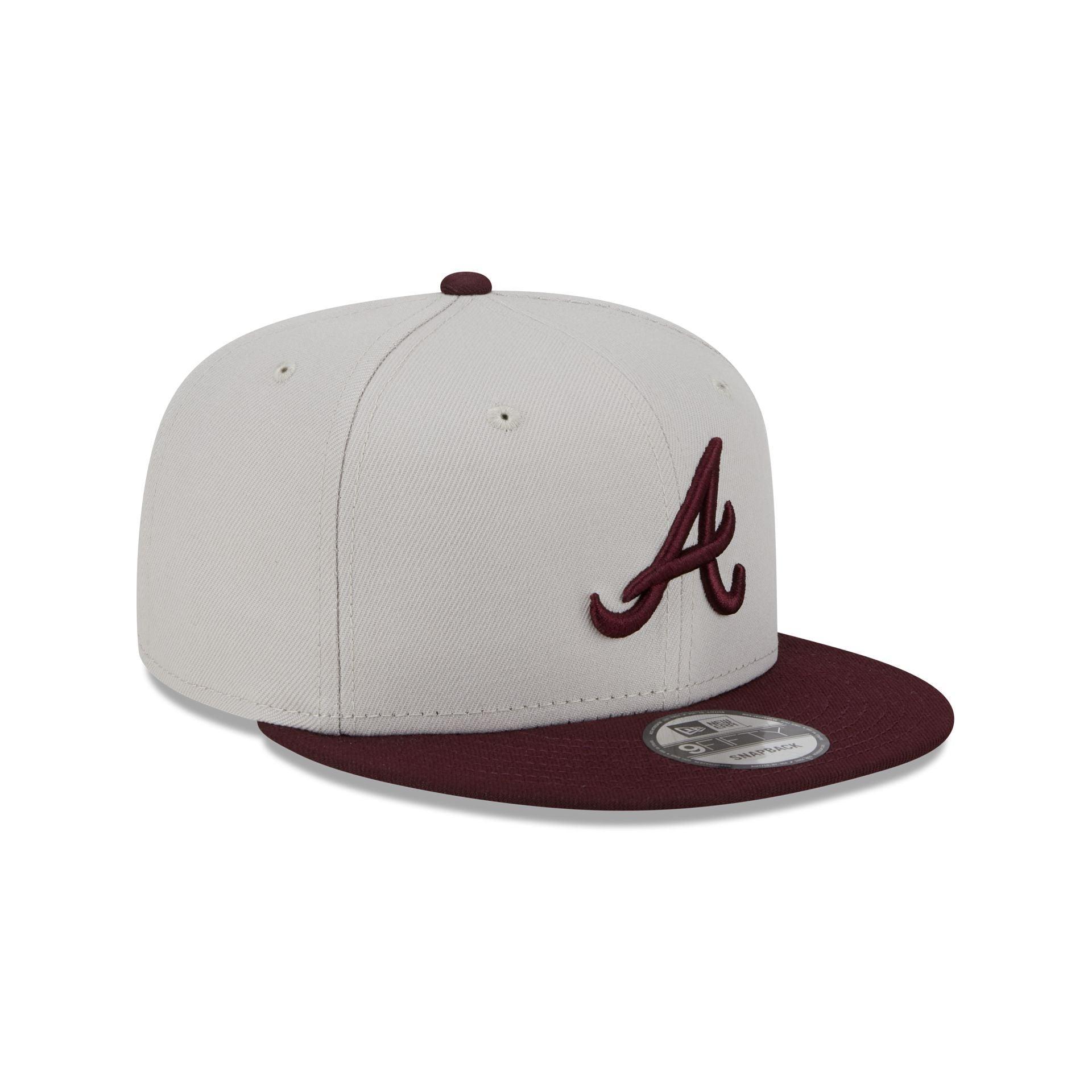 Atlanta Braves Mauve Visor 9FIFTY Snapback Hat Male Product Image