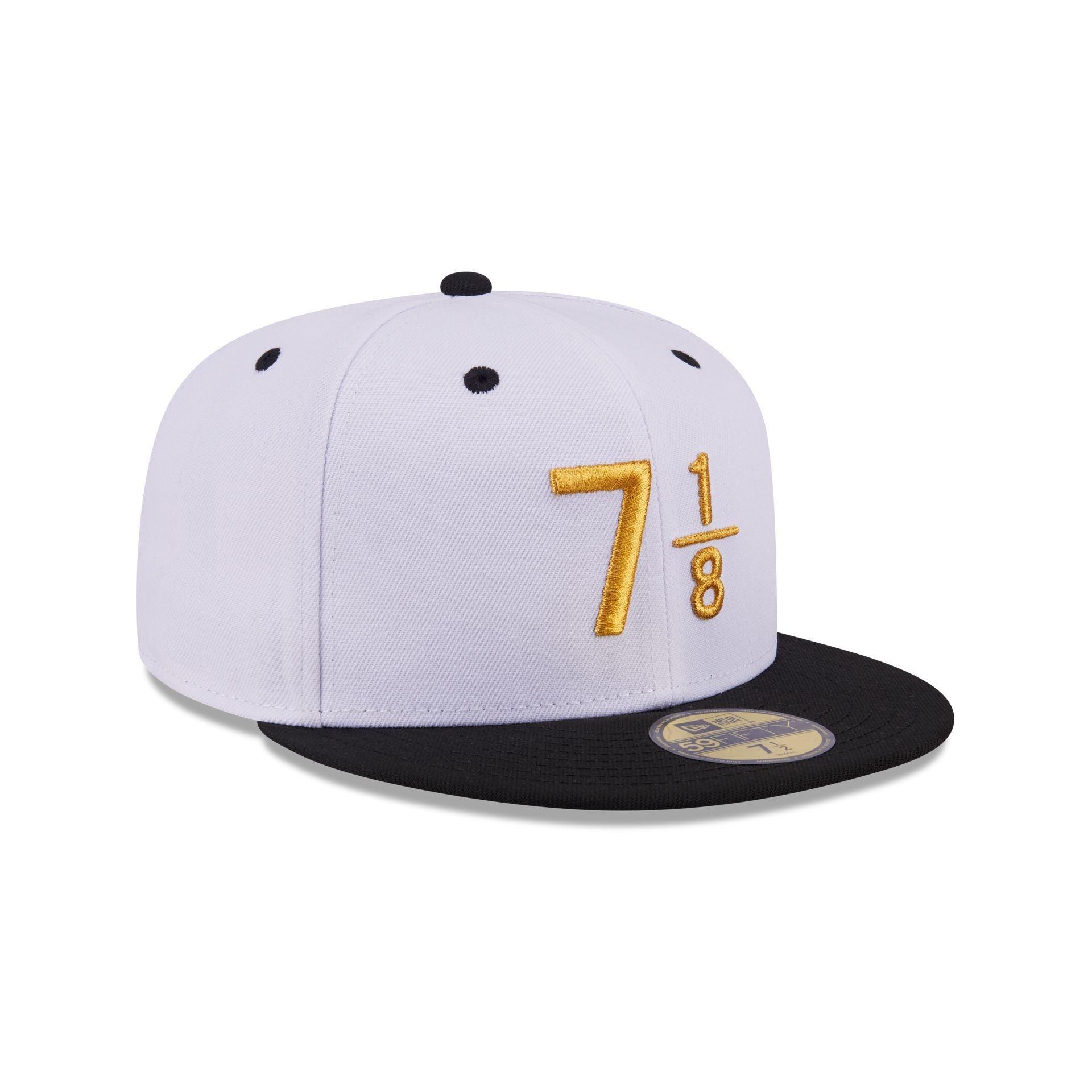 New Era Cap Signature Size 7 1/8 White 59FIFTY Fitted Male Product Image