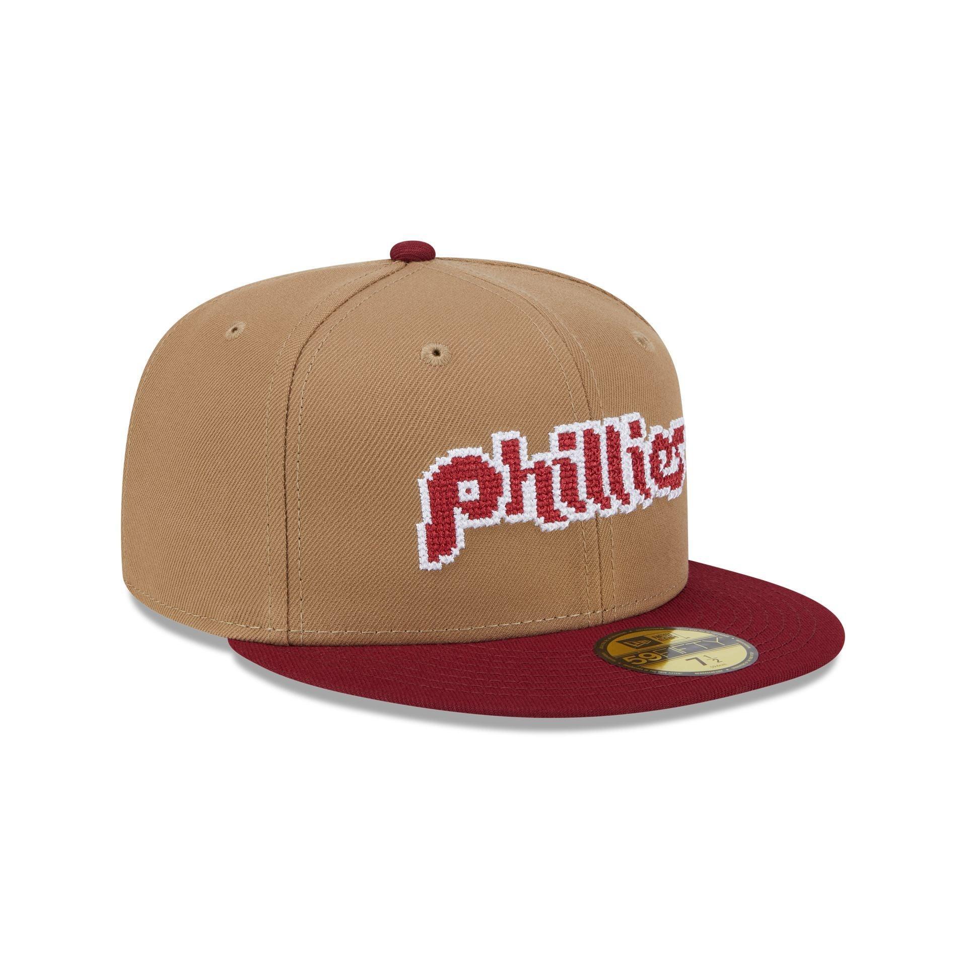 Philadelphia Phillies Classic 8-Bit Wordmark 59FIFTY Fitted Hat Male Product Image