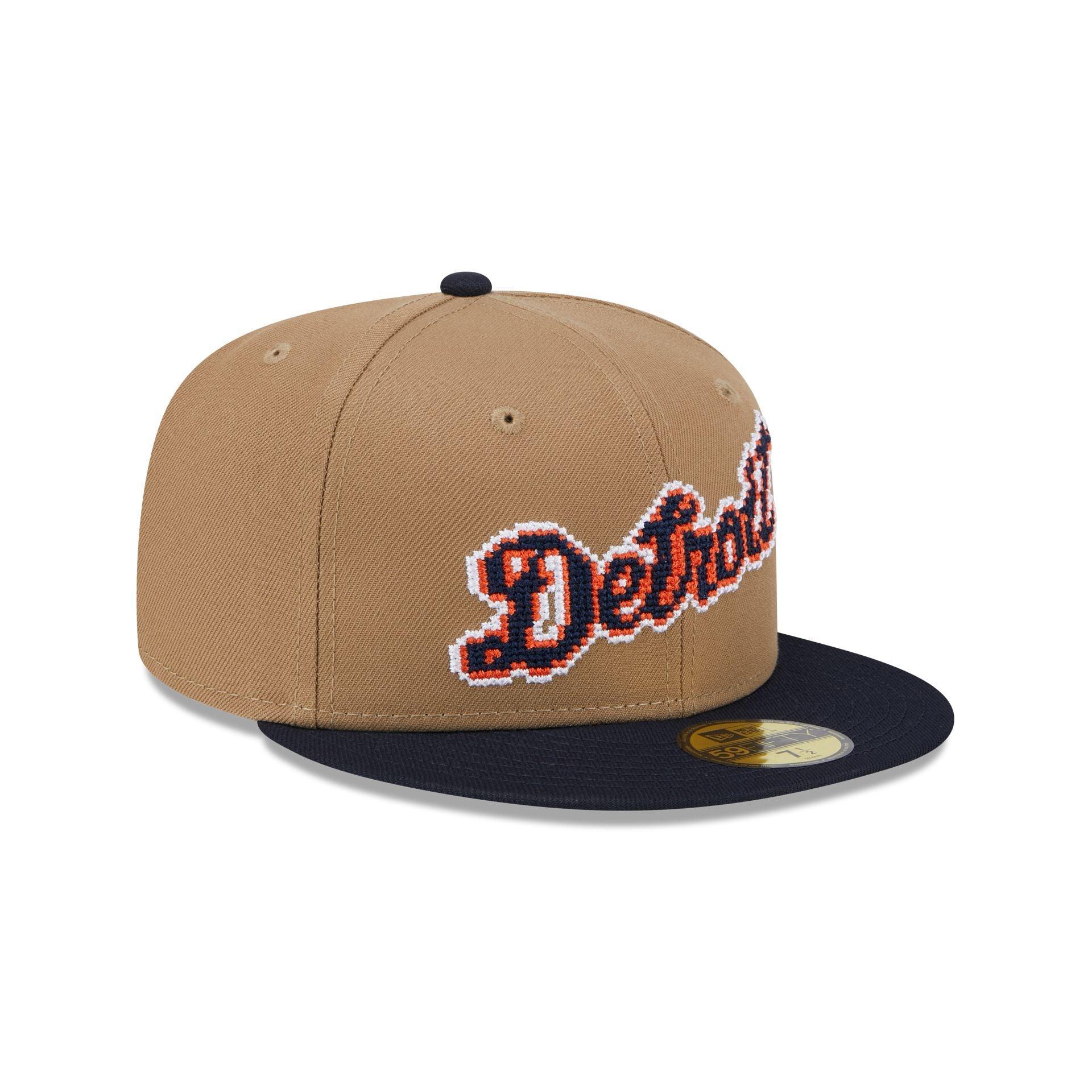 Detroit Tigers Classic 8-Bit Wordmark 59FIFTY Fitted Hat Male Product Image