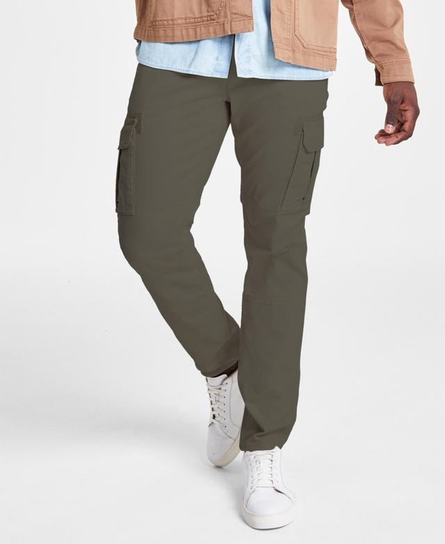 Sun + Stone Mens Garment-dyed Straight-Fit Morrison Tapered Cargo Pants, Created for Macys Product Image