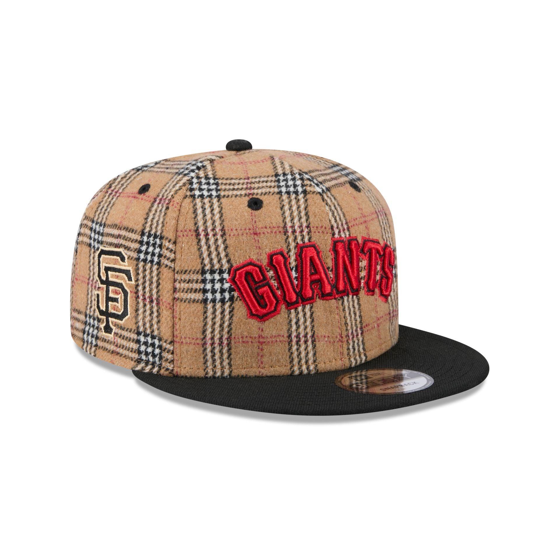 San Francisco Giants Tan Tartan 9FIFTY Snapback Hat Male Product Image