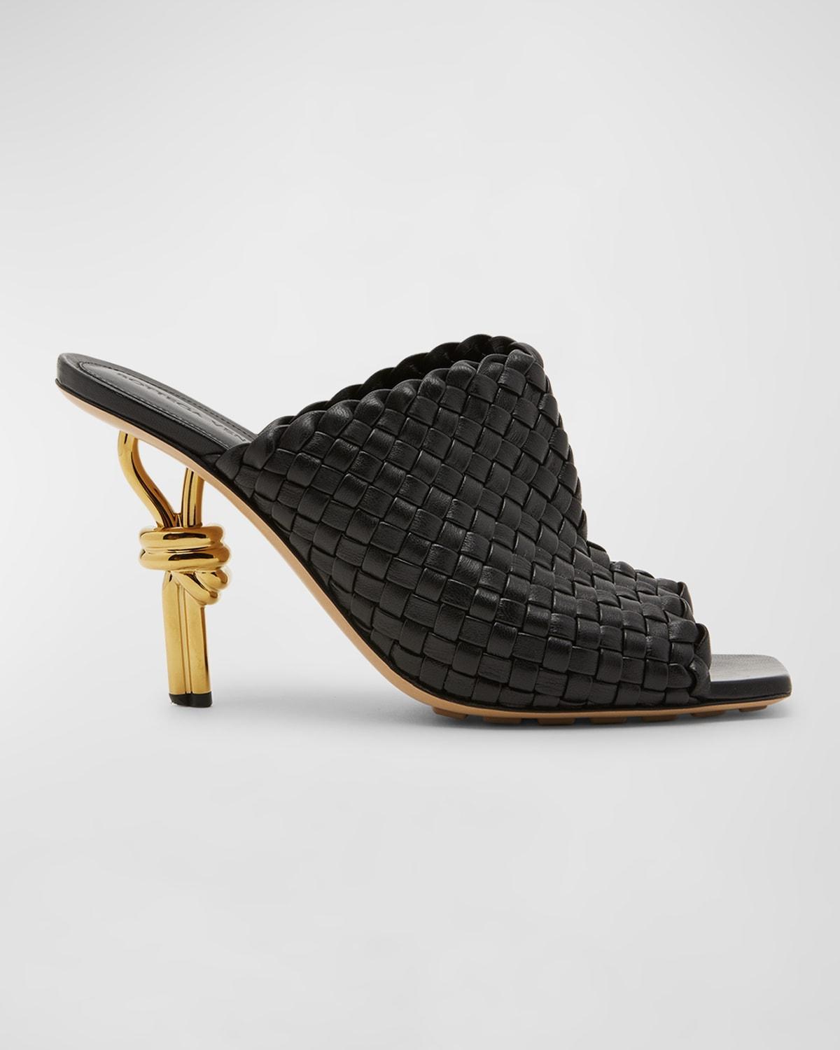 Bottega Veneta Knot Heel Intrecciato Slide Sandal Product Image