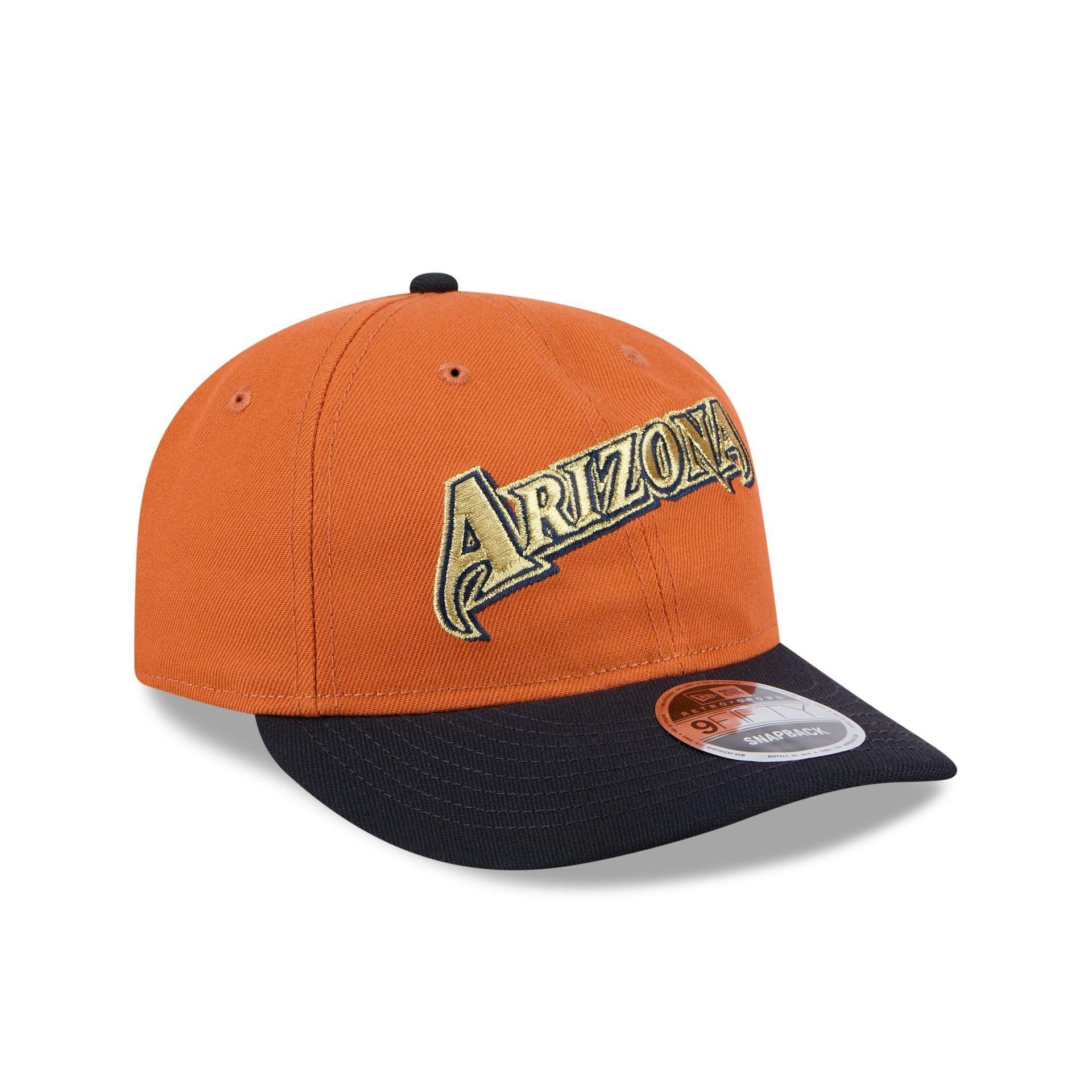 Arizona Diamondbacks Gold Wood Retro Crown 9FIFTY Snapback Hat Male Product Image