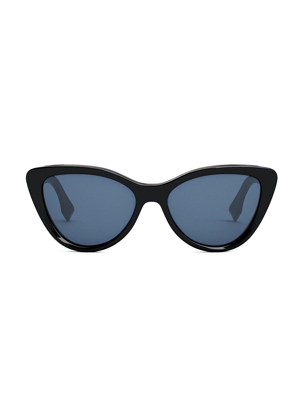 Fendi Lettering Cat Eye Sunglasses, 55mm Product Image