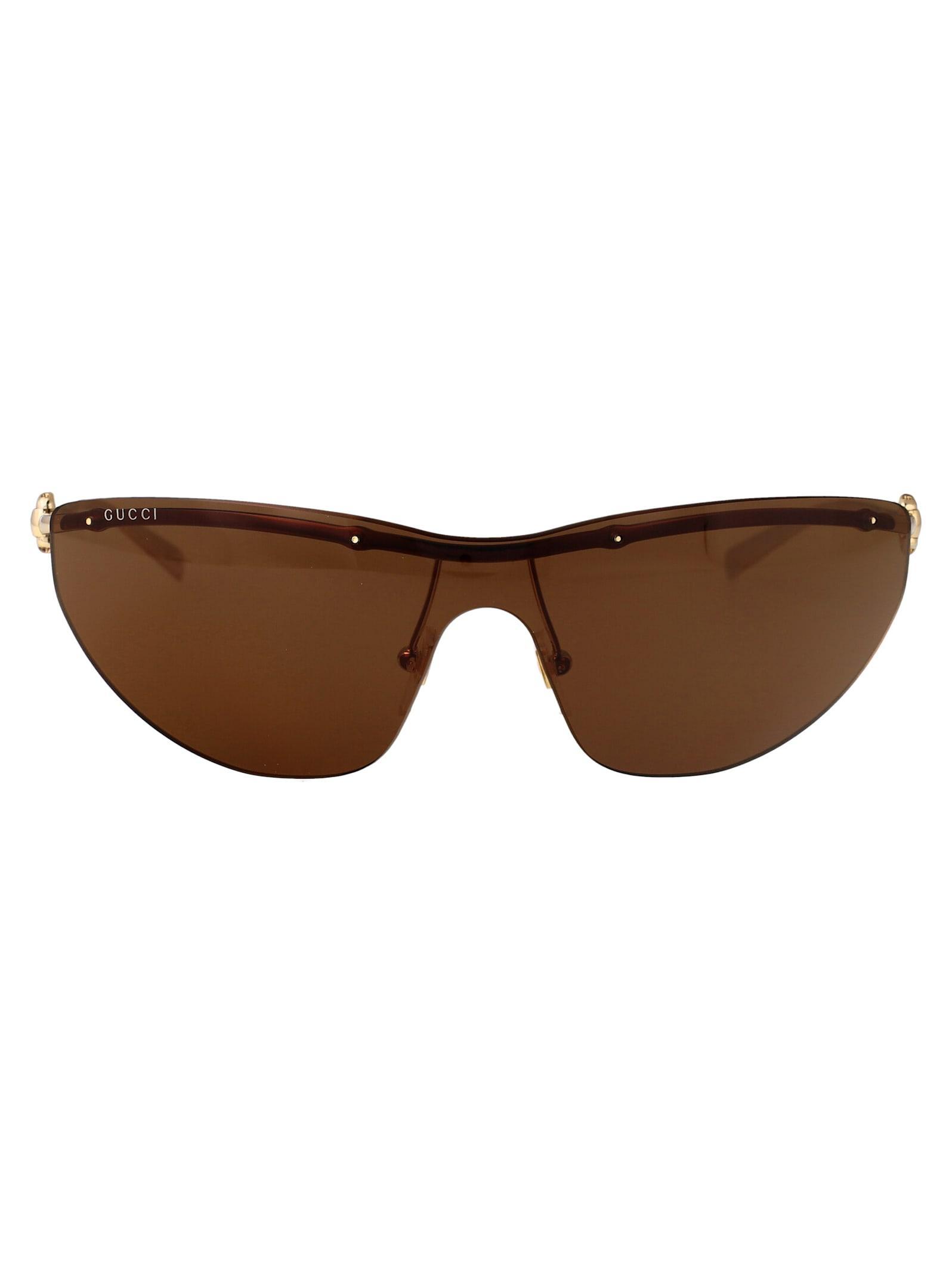 GUCCI Sunglasses In Gold-gold-brown Product Image