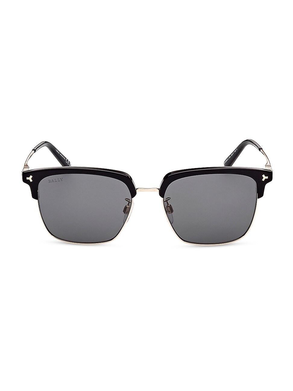 Mens Browline 55MM Square Sunglasses Product Image