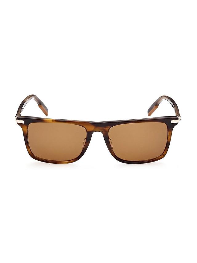 Mens 55MM Rectangular Sunglasses Product Image