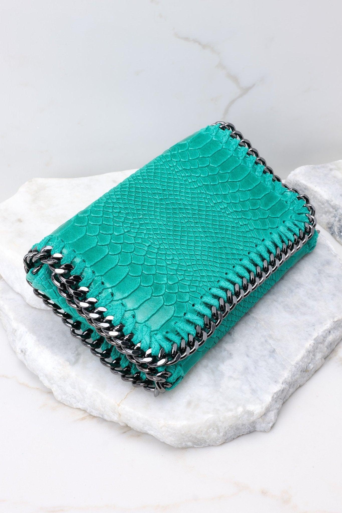 In High Places Green Clutch Bag Product Image