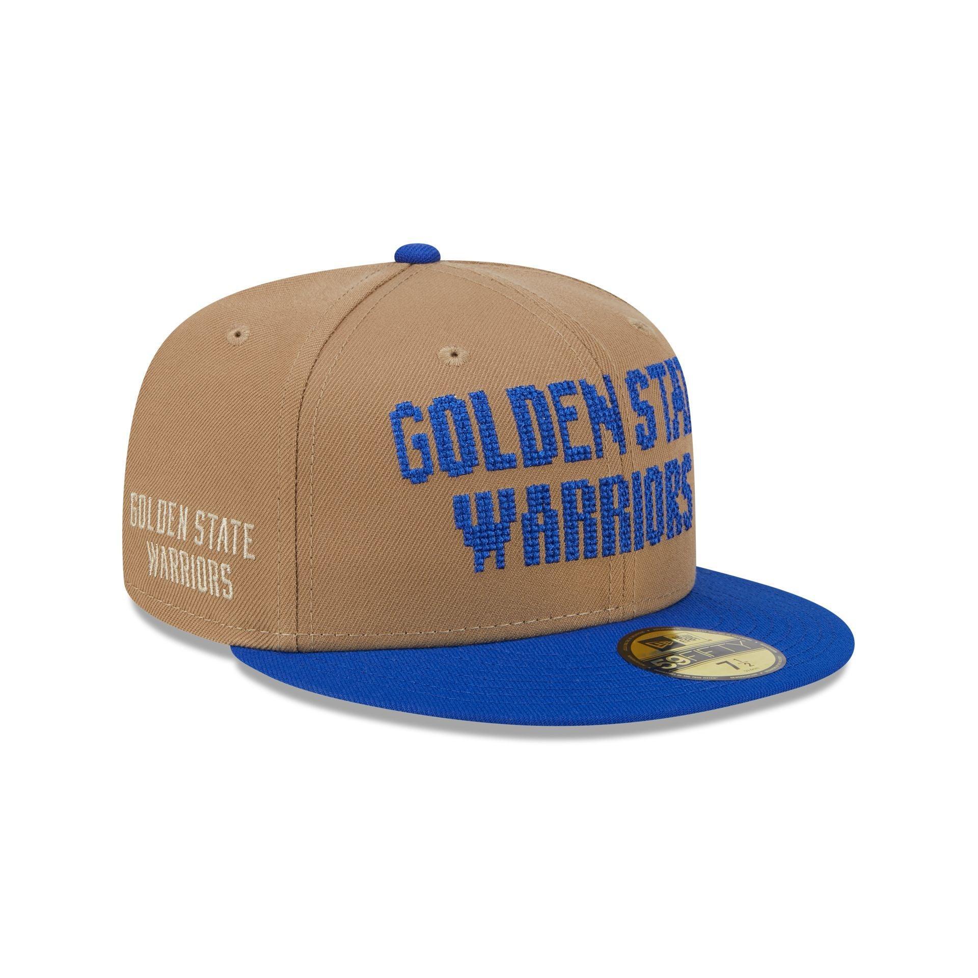 Golden State Warriors Classic 8-Bit Wordmark 59FIFTY Fitted Hat Male Product Image