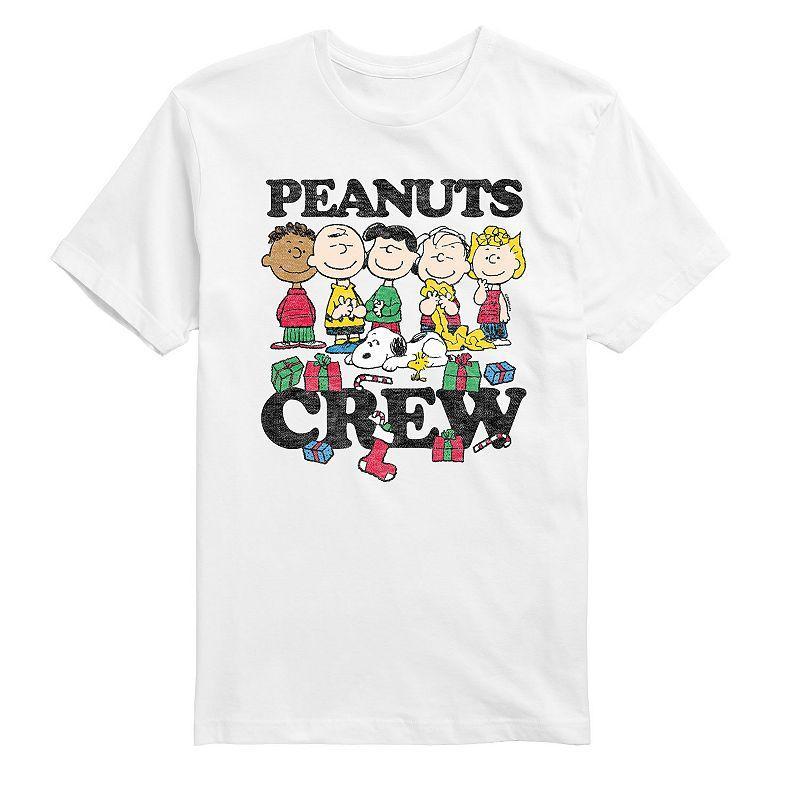 Mens Peanuts Crew Holiday Tee White Product Image