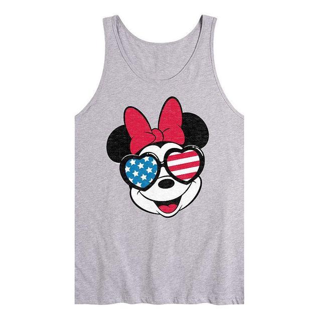 Disneys Minnie Mouse Mens Flag Glasses Tank Top Product Image