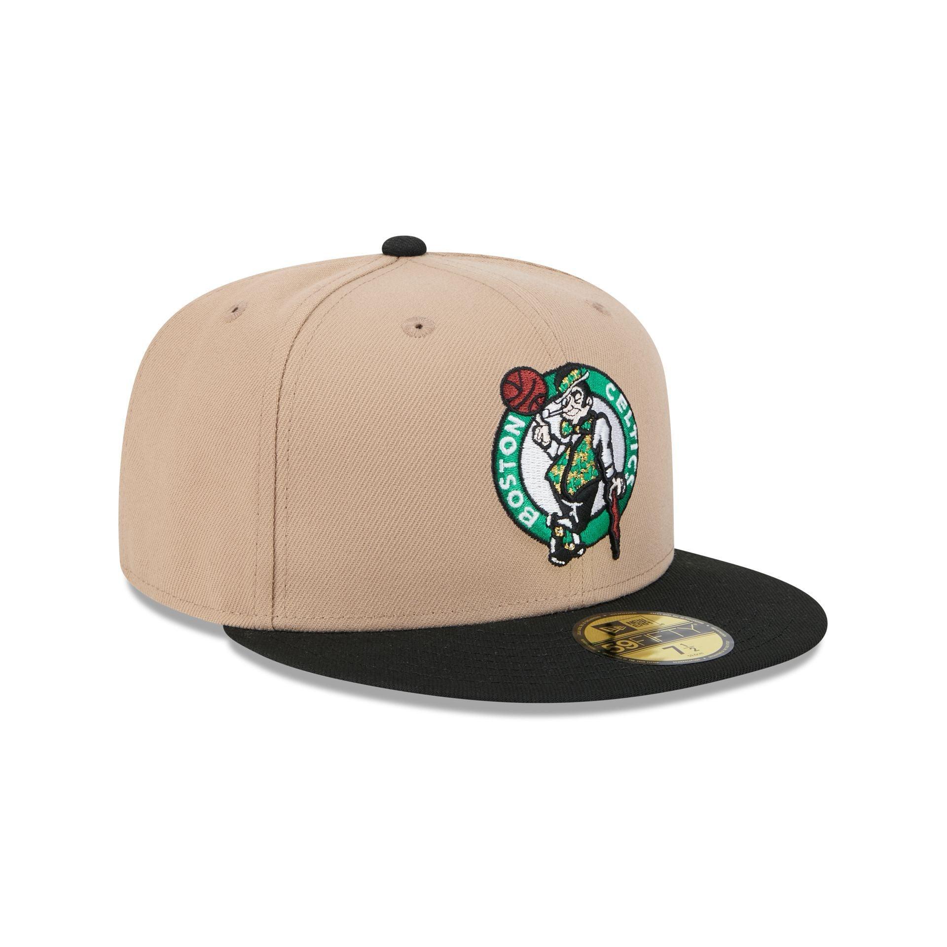 Boston Celtics Camel 59FIFTY Fitted Hat Male Product Image