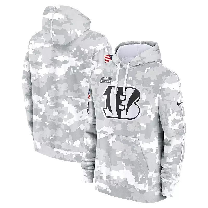 Youth Nike /Gray Cincinnati Bengals 2024 Salute To Service Pullover Hoodie, Boys Product Image