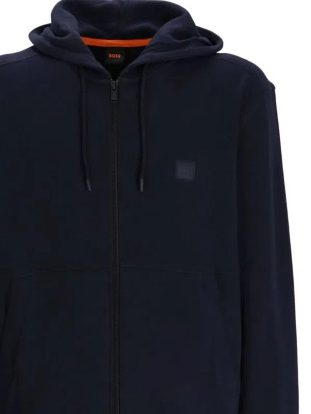 Boss Sweaters In Blue Product Image