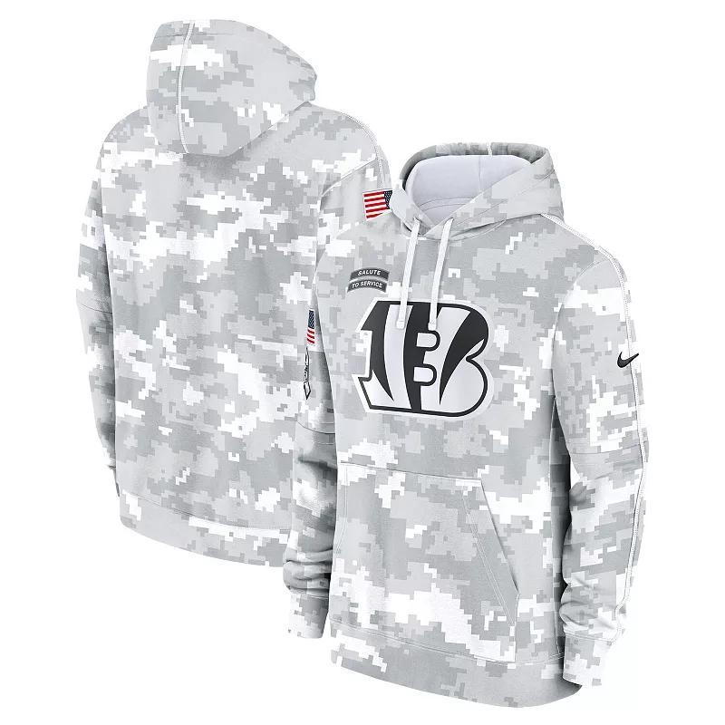 Mens Nike Arctic Camo Cincinnati Bengals 2024 Salute To Service Big & Tall Club Fleece Pullover Hoodie Product Image