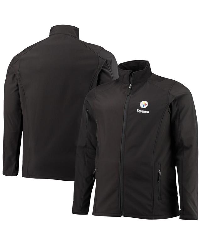 Mens Dunbrooke Black Pittsburgh Steelers Big & Tall Sonoma Softshell Full-Zip Jacket Product Image