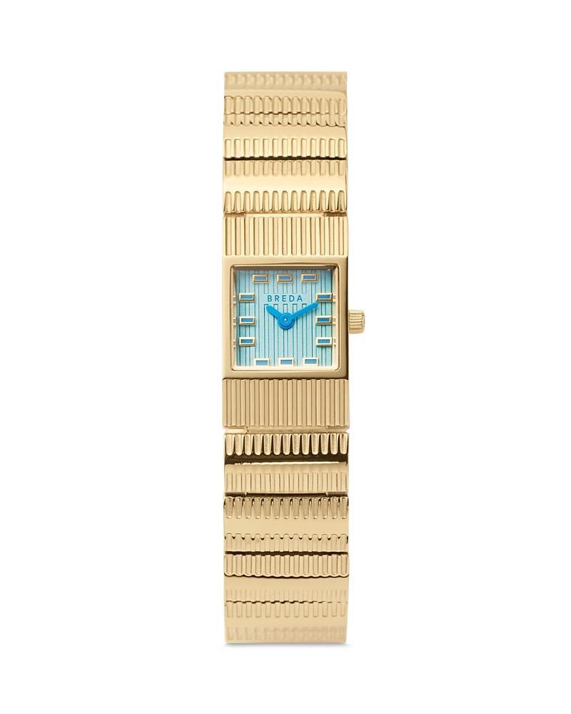 Breda Groove Watch in Metallic Gold. Product Image