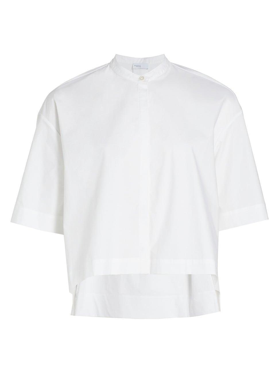 Womens Poplin Cropped Shirt product image