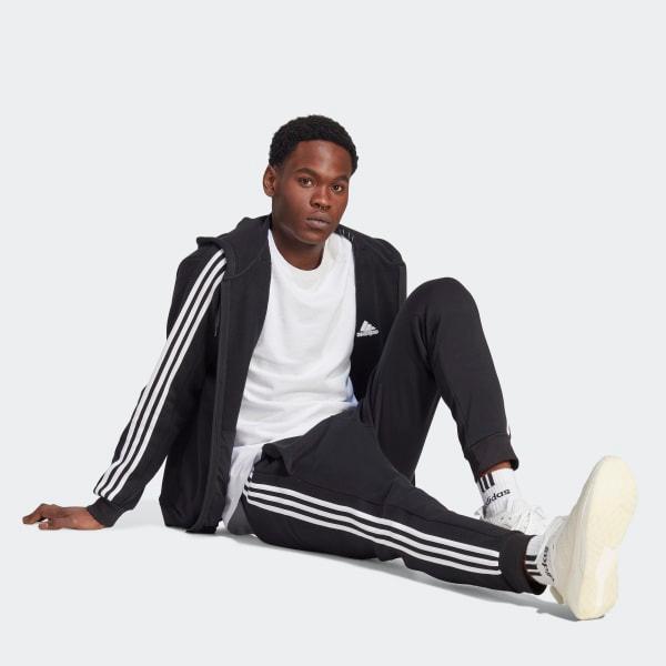 Essentials Fleece 3-Stripes Full-Zip Hoodie Product Image