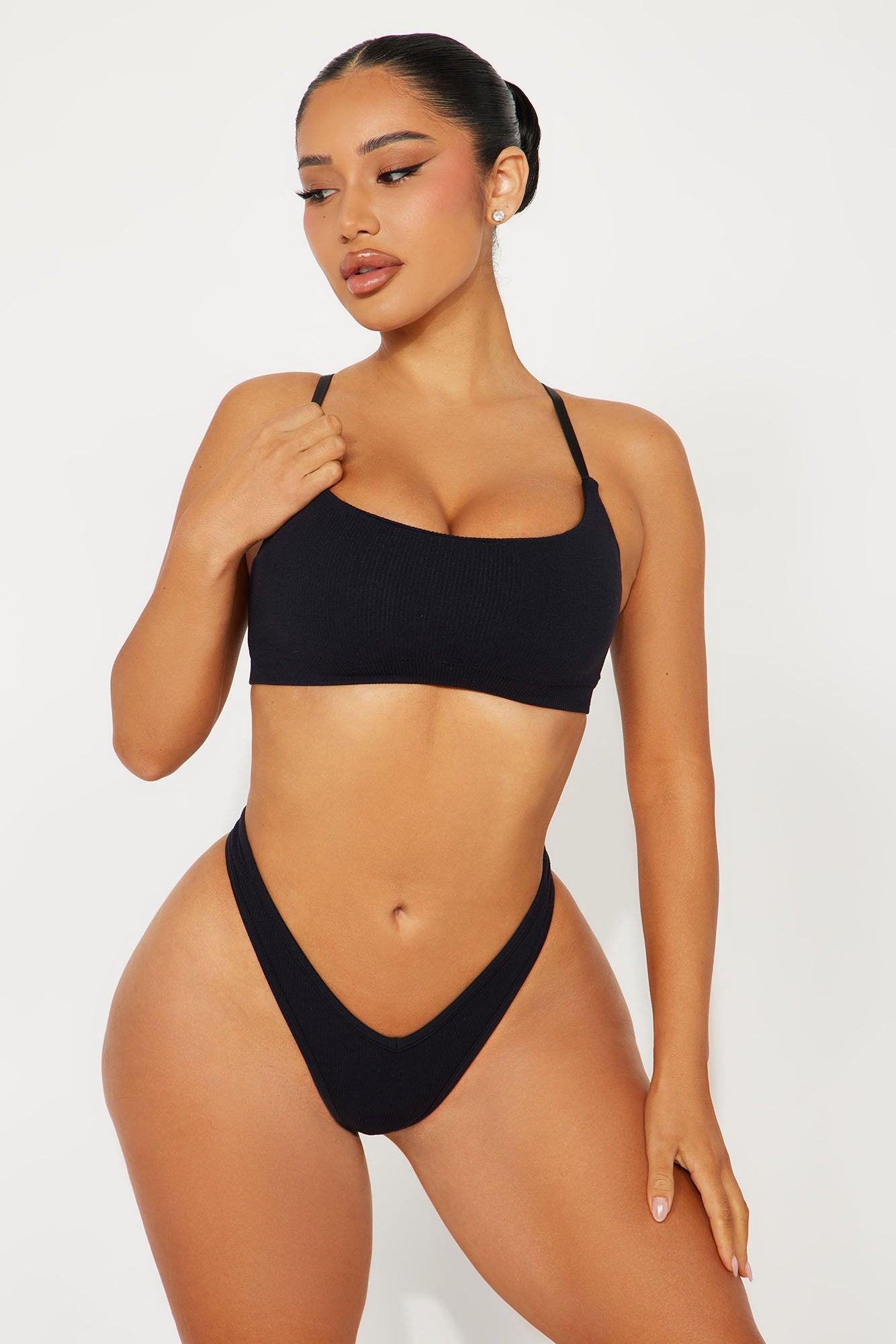 Chill Vibe Seamless Bralette - Black Product Image