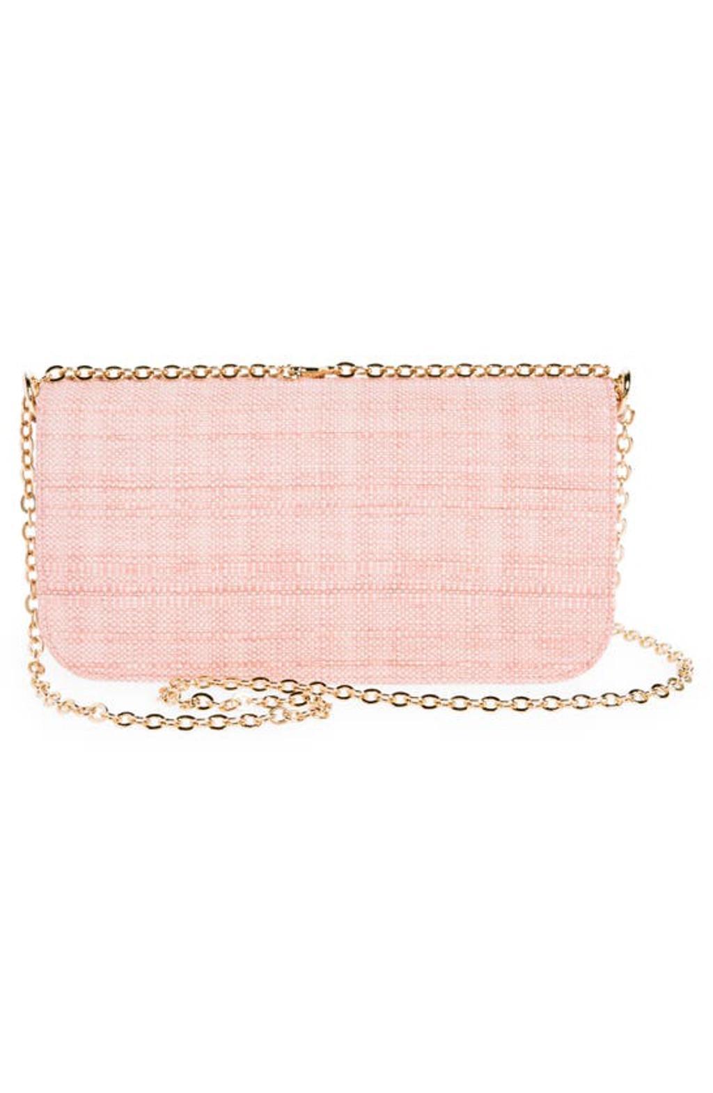 Dolce&gabbana 3.5 East/west Raffia Crossbody Bag In Pink Product Image