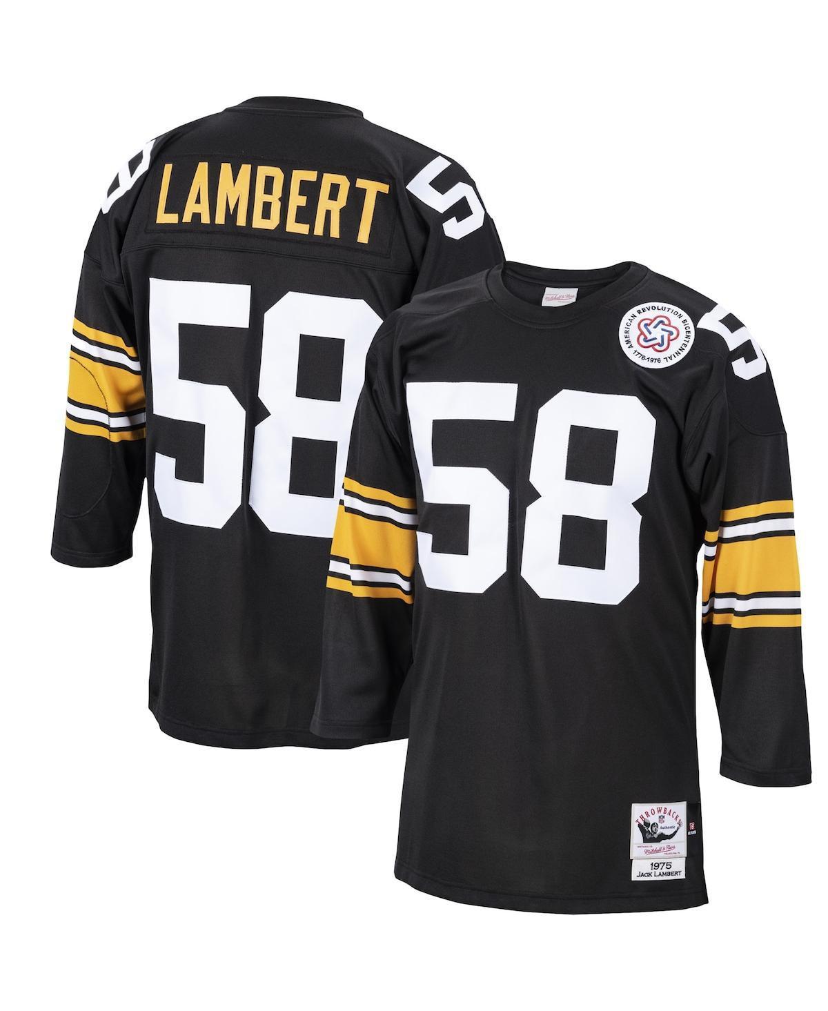 Mens Mitchell & Ness Jack Lambert Black Pittsburgh Steelers 1975 Authentic Retired Player Jersey - Black Product Image