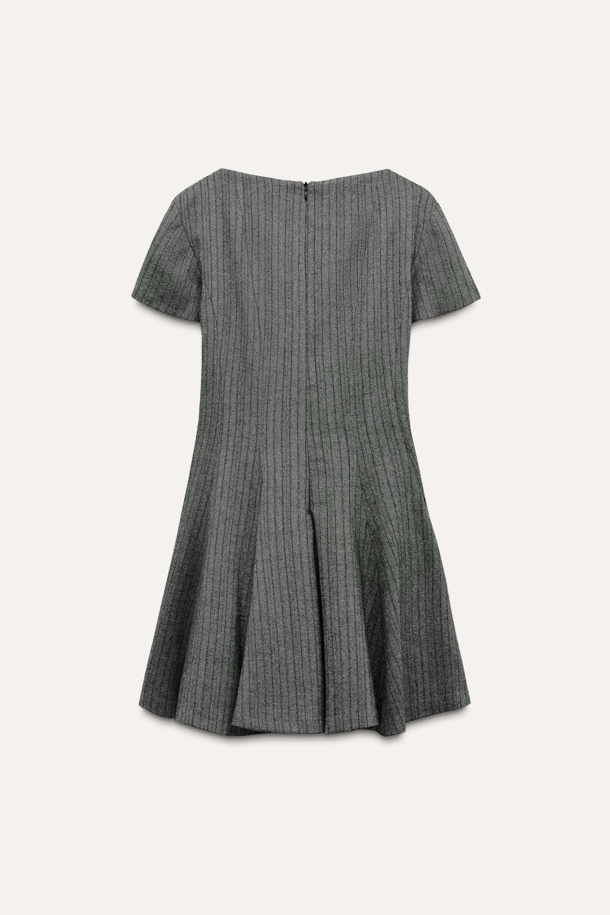 HERRINGBONE GODETS DRESS ZW COLLECTION Product Image