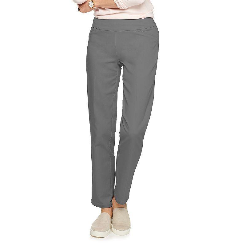 Womens Croft & Barrow Effortless Stretch Pull-On Straight-Leg Pants Product Image