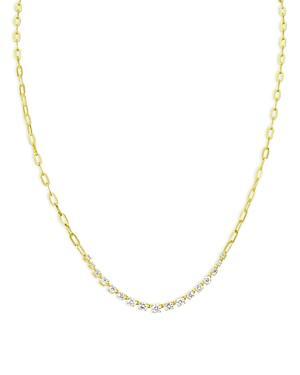 Meira T 14K Yellow Gold Diamond Paperclip Link Collar Necklace, 18 Product Image