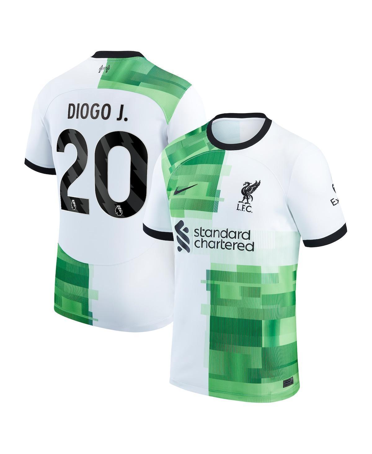 Mens Nike Diogo Jota White Liverpool 2023/24 Away Replica Player Jersey - White Product Image