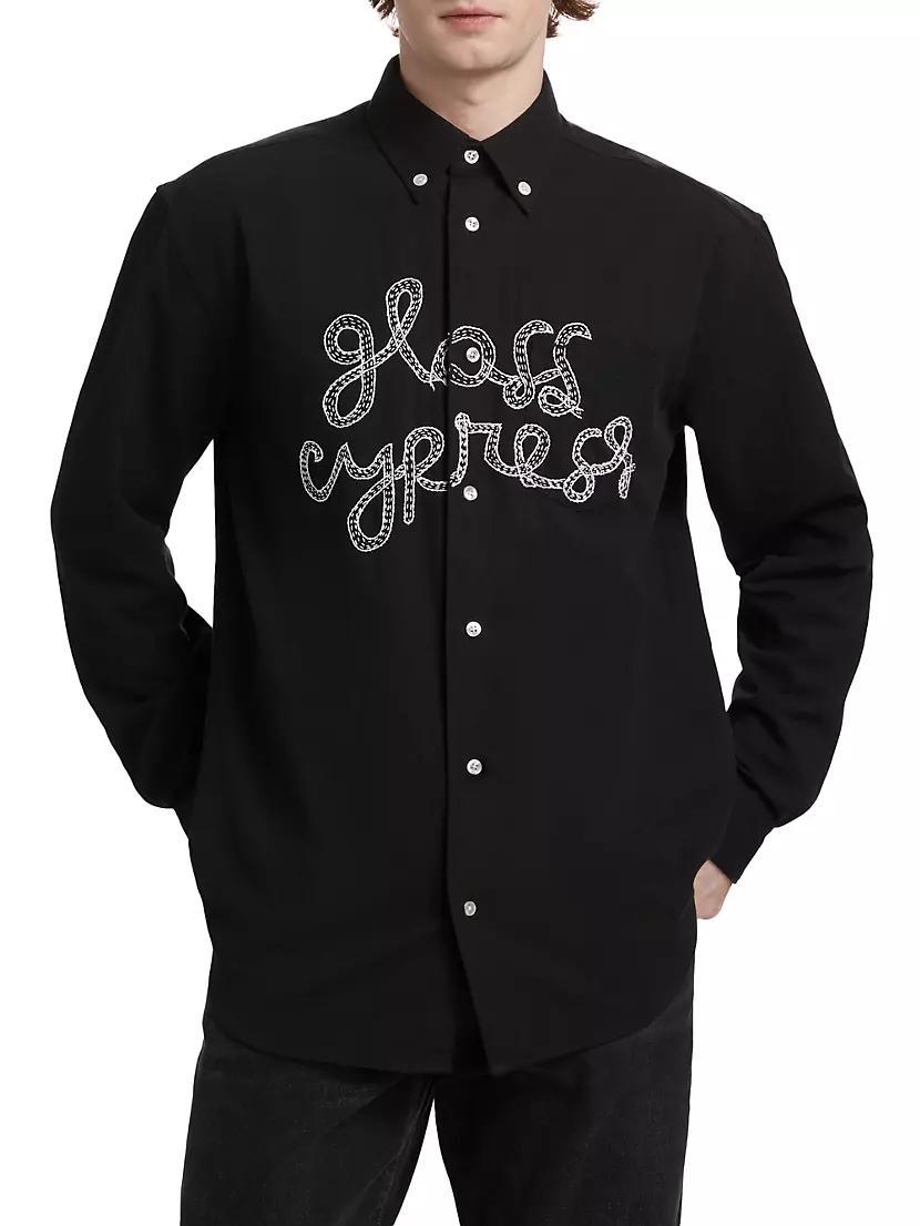 Embroidered Logo Oxford Shirt Product Image