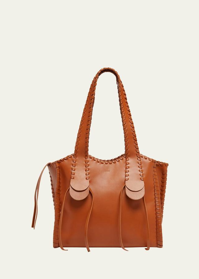 Womens Medium Mony Leather Tote Bag Product Image