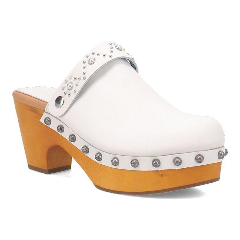 Dingo Deadwood Womens Leather Platform Clogs Product Image