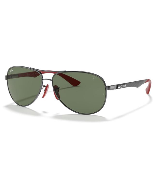 Ray-Ban Mens Sunglasses, RB8313M Scuderia Ferrari Collection 61 - GUNMETAL Product Image