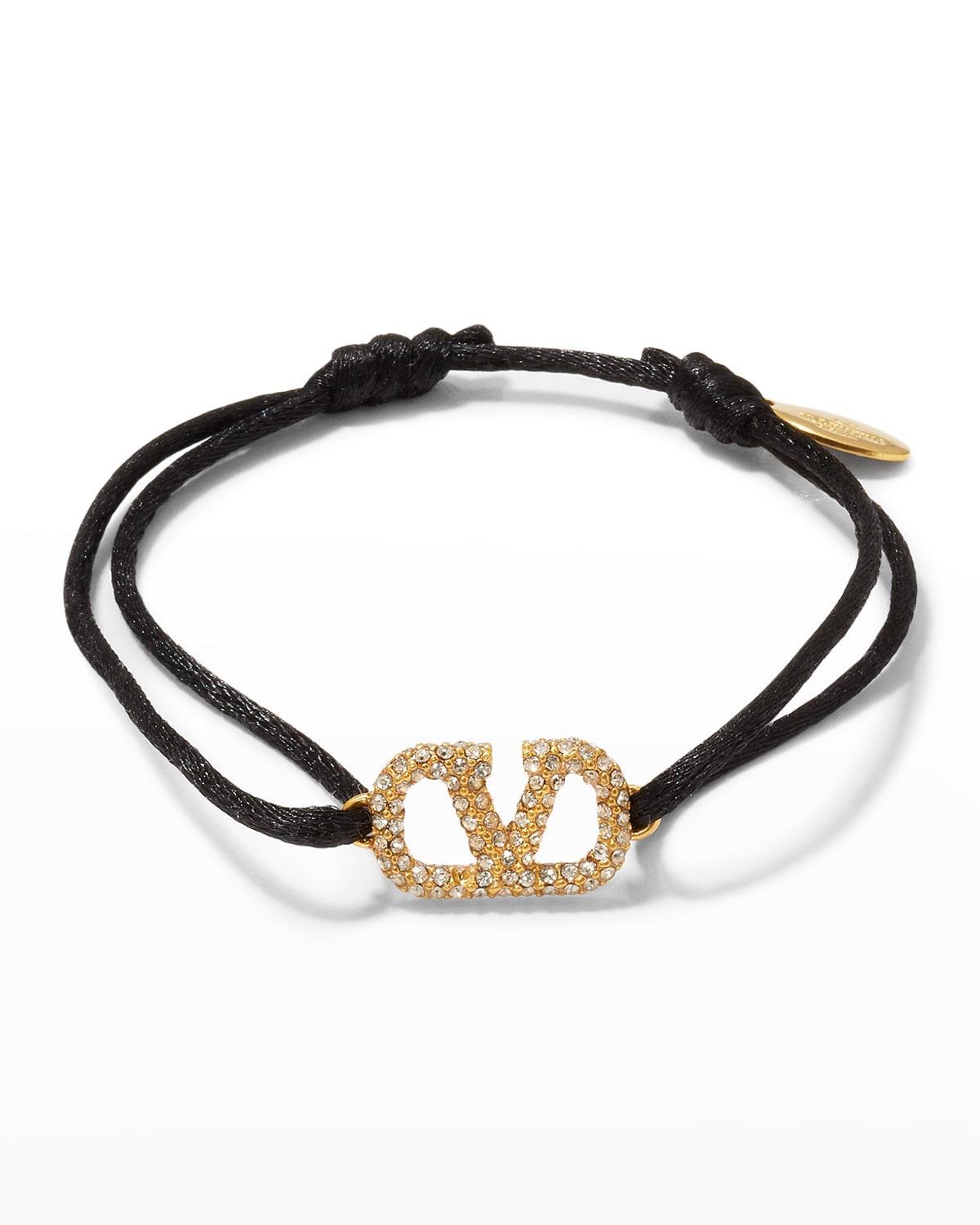 Valentino Garavani VLOGO Signature Pav Cord Bracelet Product Image