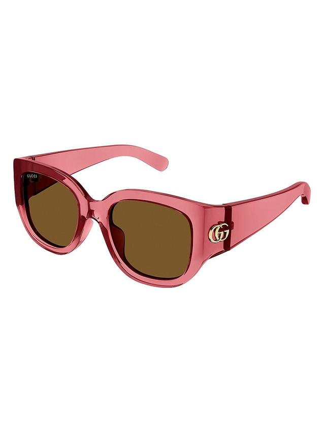 Womens GG Corner 52MM Round Injection Sunglasses Product Image