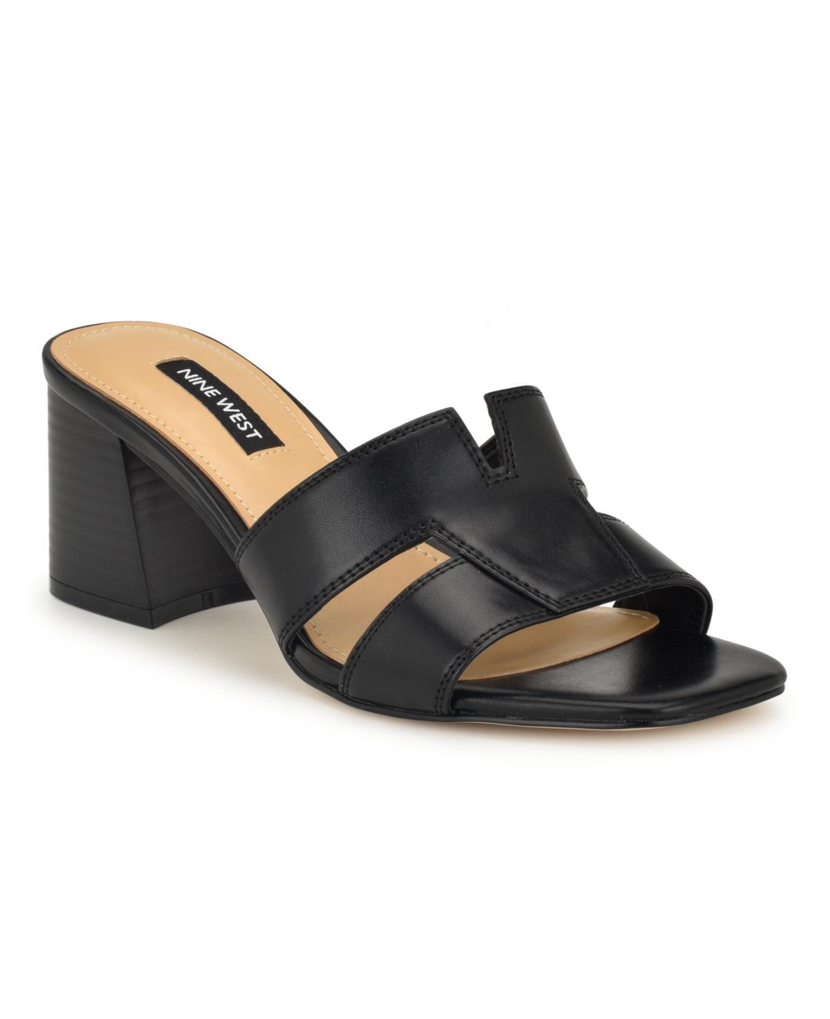 Nine West Womens Griselda Block Heel Slip-On Dress Sandals Product Image