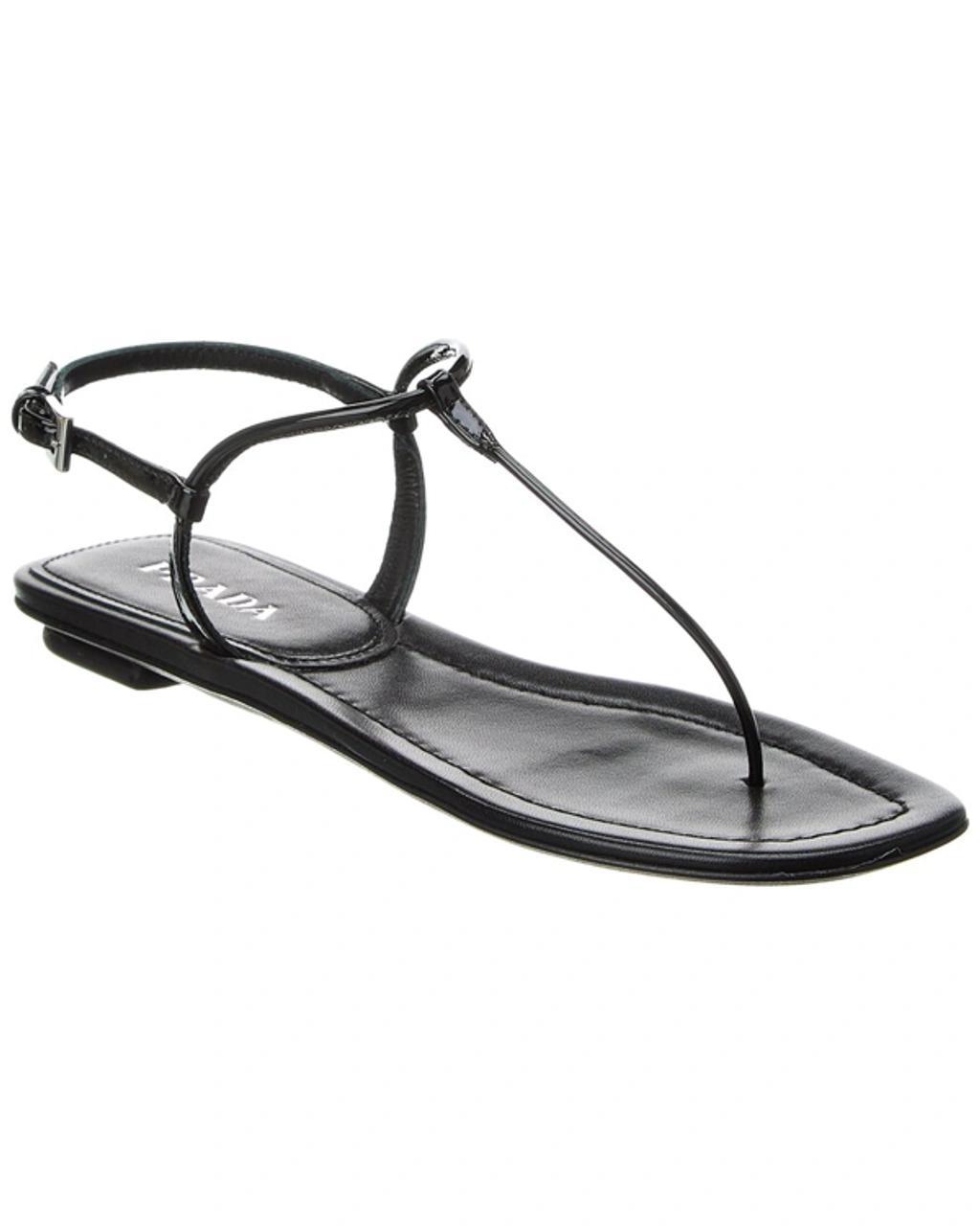 Patent Sandal In Black Product Image