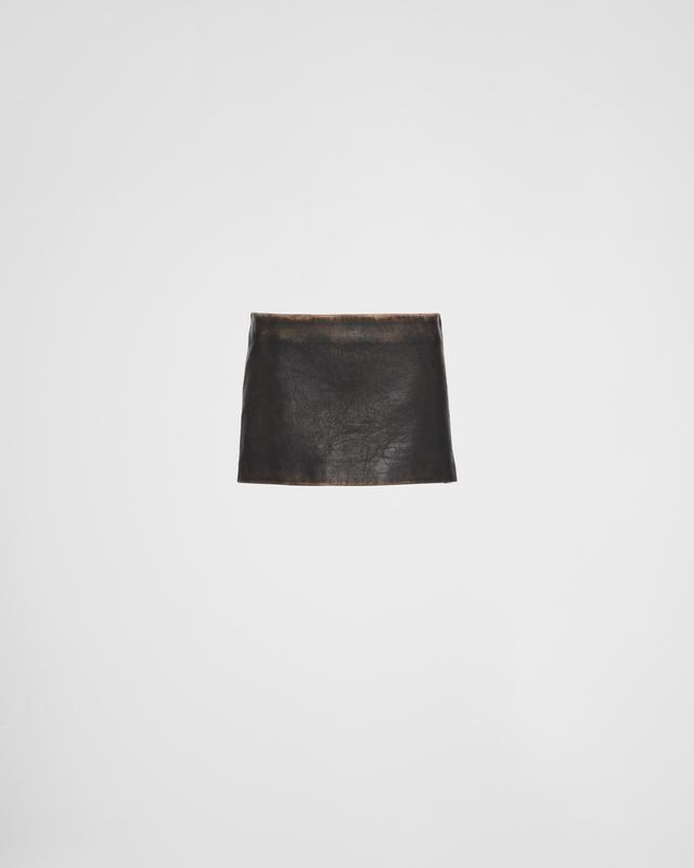 Leather miniskirt Product Image