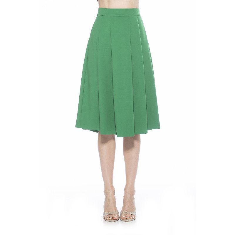 Womens ALEXIA ADMOR Theana Flared Pleated Skirt Product Image