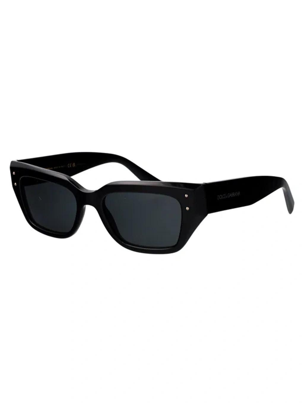 DOLCE & GABBANA Logo-print Sunglasses In Black Product Image