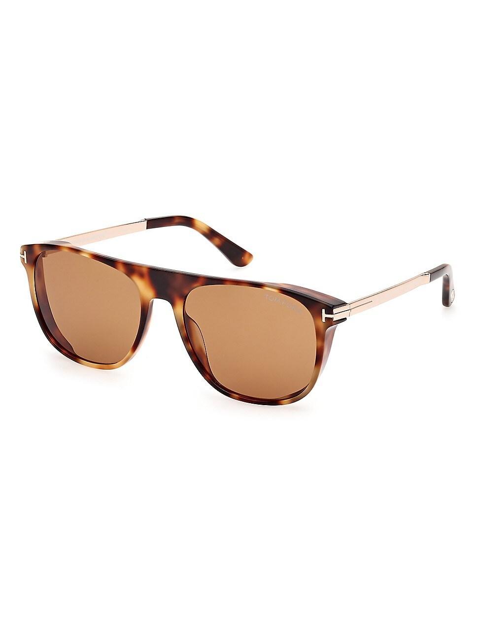 Mens Keyhole-Bridge Aviator Sunglasses Product Image