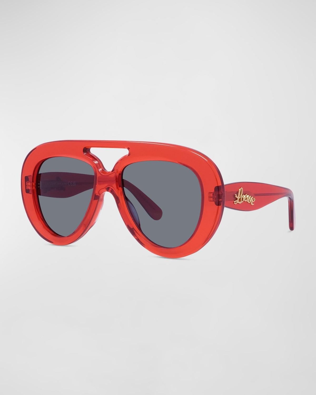 Curvy 55MM Pilot Sunglasses Product Image