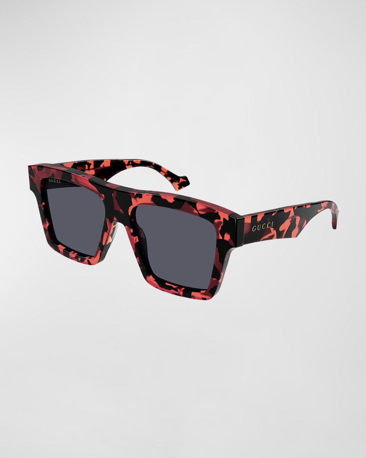 Mens GG0962Sm Acetate Rectangle Sunglasses Product Image