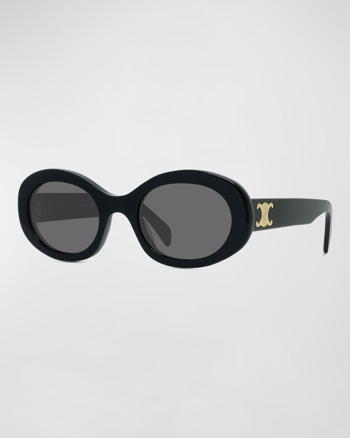 CELINE Triomphe 52mm Oval Sunglasses Product Image