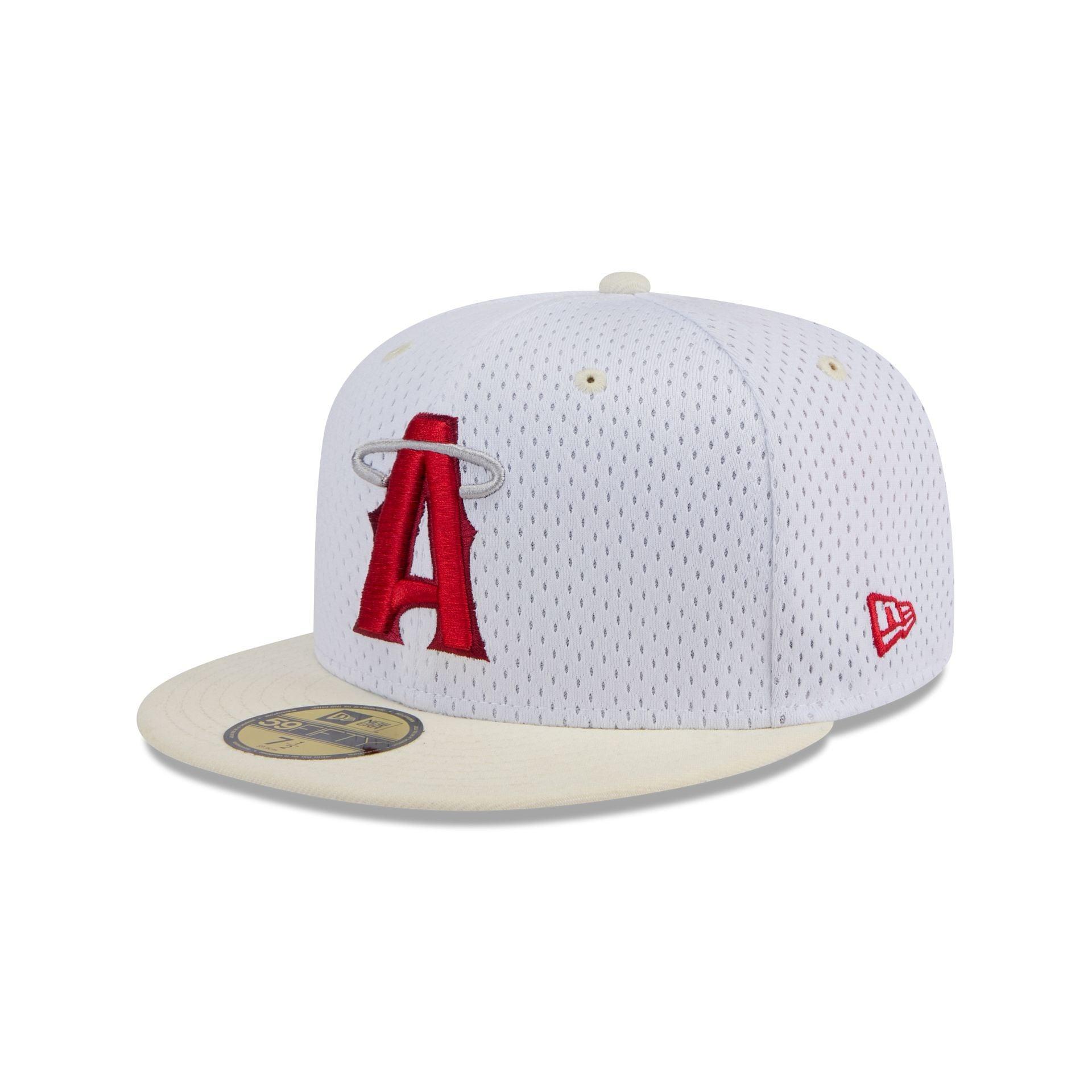 Los Angeles Angels Throwback Mesh 59FIFTY Fitted Hat Male Product Image