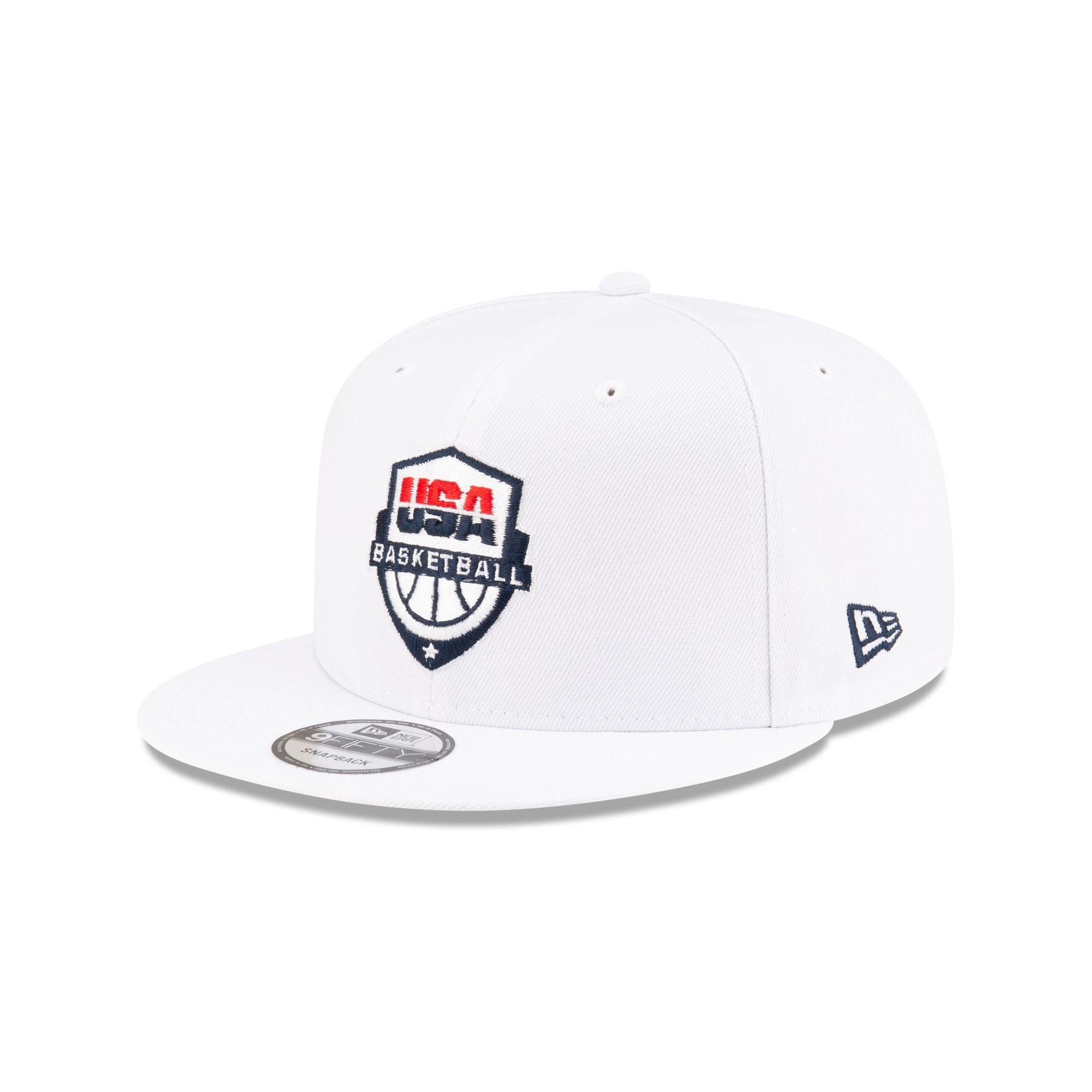 USA Basketball Optic White 9FIFTY Snapback Hat Male Product Image