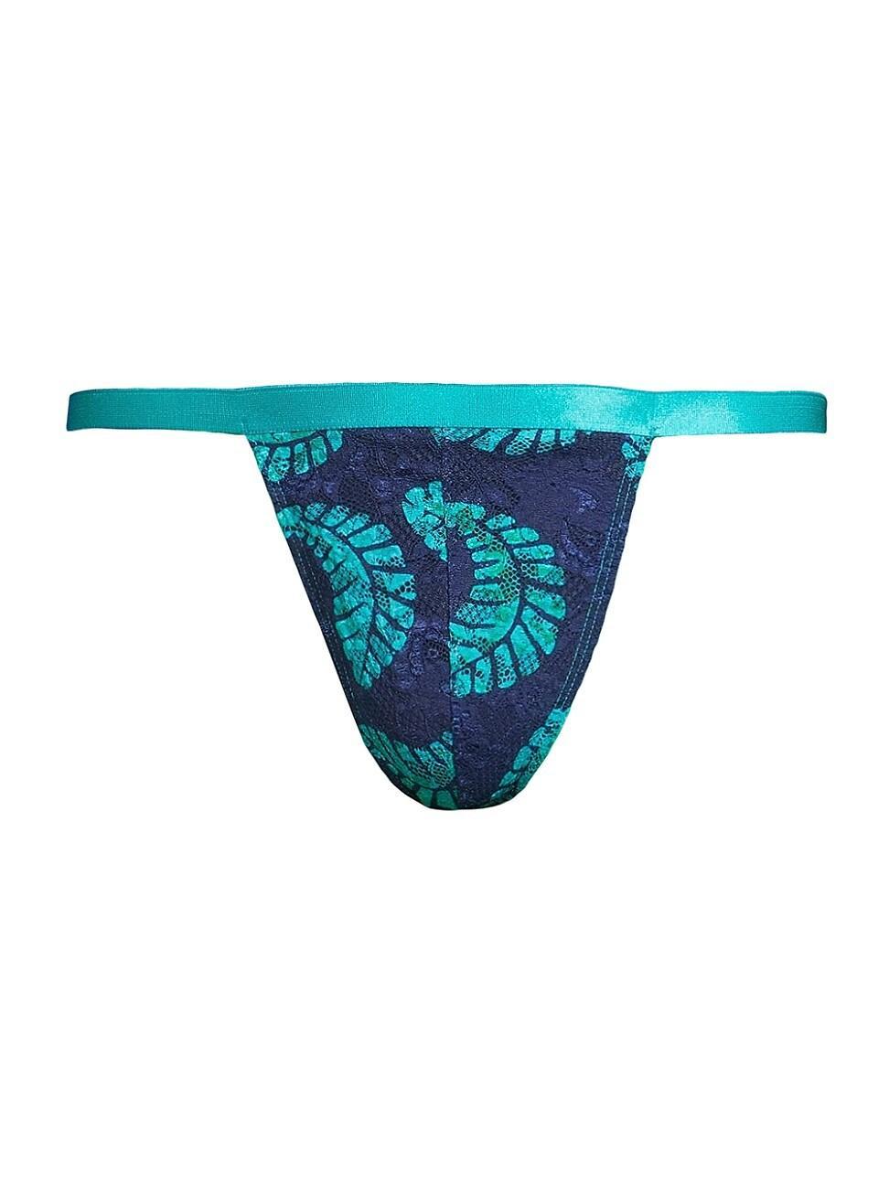 Mens Never Say Never Print Italian Thong Product Image