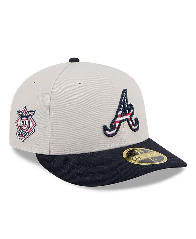 New Era Mens Black Atlanta Braves 2024 Fourth of July Low Profile 59FIFTY Fitted Hat Product Image